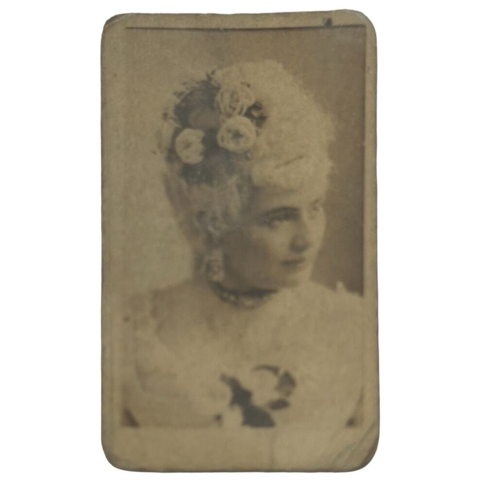 Antique Victorian American Tobacco Cards Actress Photo Card Rare 1890s